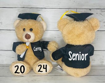Personalized Graduation Teddy Bear - Custom Text, Class Of 2025, With Cap & Diploma, Graduation Gift - View #7