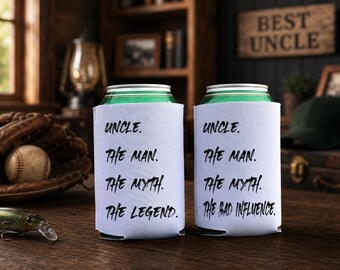 Uncle the man the myth the bad influence can cooler-gift for uncle-uncle birthday present-uncle chrismas present-gift for brother-son