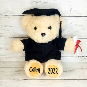 Personalized Graduation Bears-7.5inches graduation gift preschool-Kindergarten-5th grade-8th grade-high school-college-2023 gift 91/2" Bear