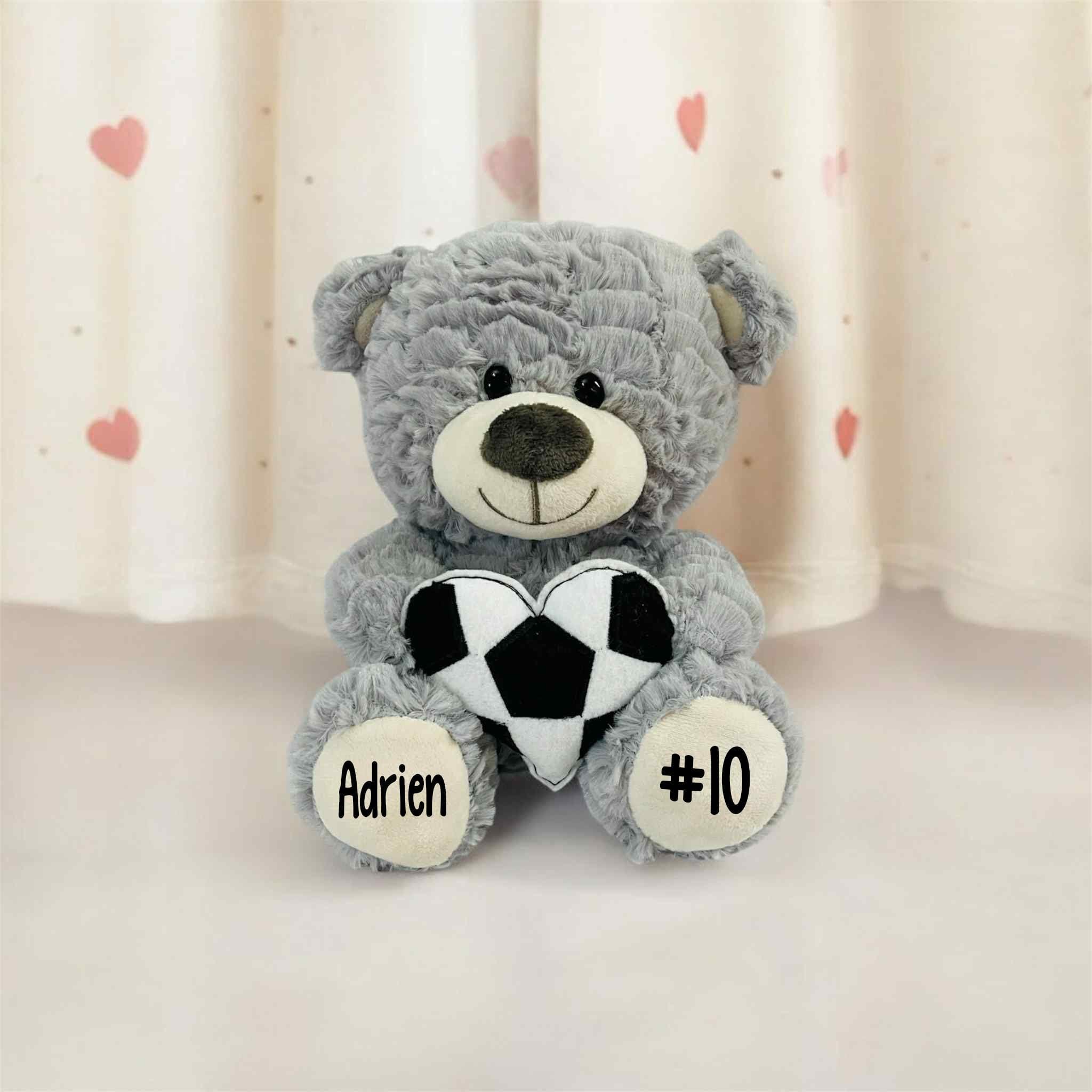 Personalized Valentines Day Soccer Bear-valentines Day-soccer