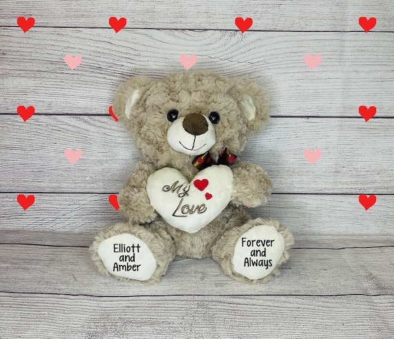 Valentines Teddy Bear With Rose - 9 Inch Plush Stuffed Animal For Girlfriend, Kids & Romantic Gifts