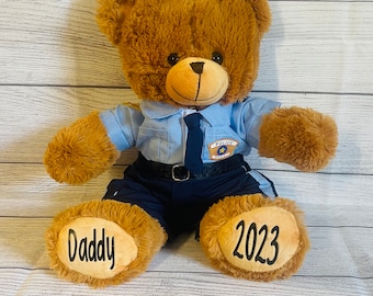 Personalized Police Academy Graduation-Police Birthday Bear-Police Gift-Cop gift-