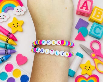 Personalized School Bracelet-Bracelet for School Fun- Personalized Bracelet- School Day Bracelet-School Bracelet