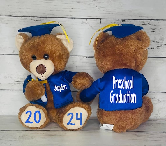 Graduation Bear 2024 - Personalized Stuffed Animal With Custom Text/Photo | Class Of 2024 Gift For High School, College Or Kindergarten - View #3
