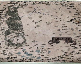 Map inspired by the Magic Kingdom of Landover