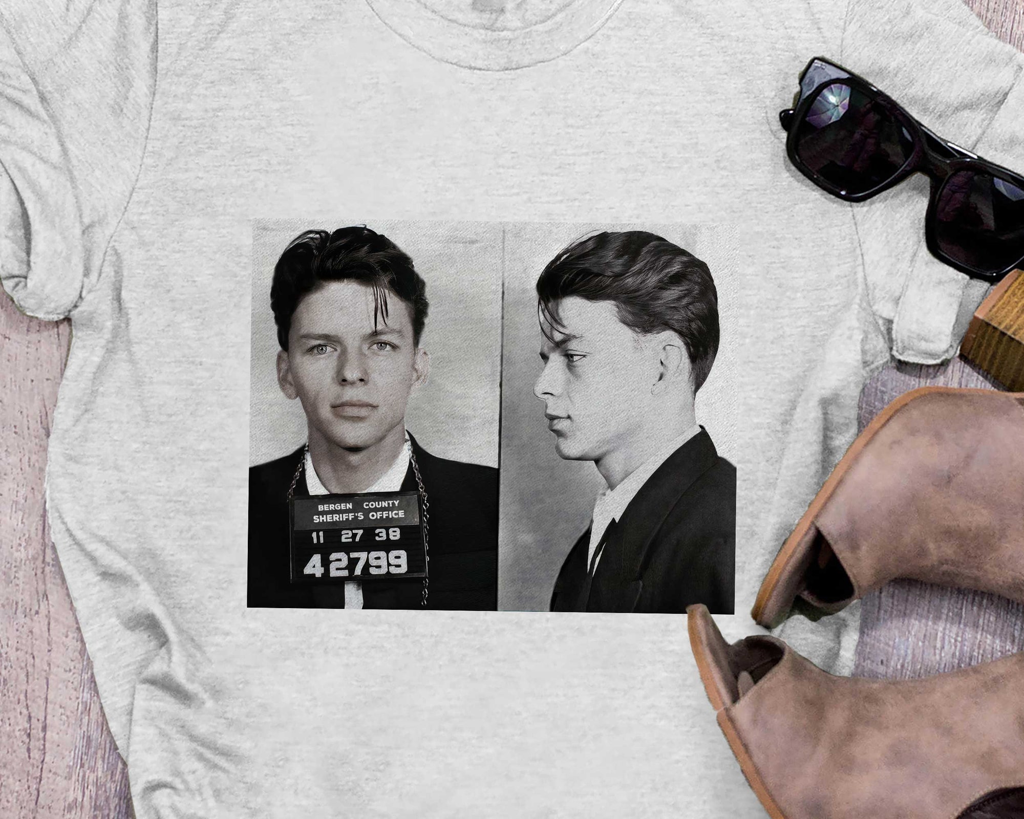 Discover Frank Sinatra Shirt, mugshot shirt, Frank Sinatra fan, Come Fly with Me