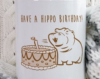 Hippo Gifts, Giveaways Gift, Animal Lover Gifts, Gifts for Her, Hippo Mug, Birthday Gift For Her, Hippo Lovers, Cute Coffee Mug, Hippo Cup