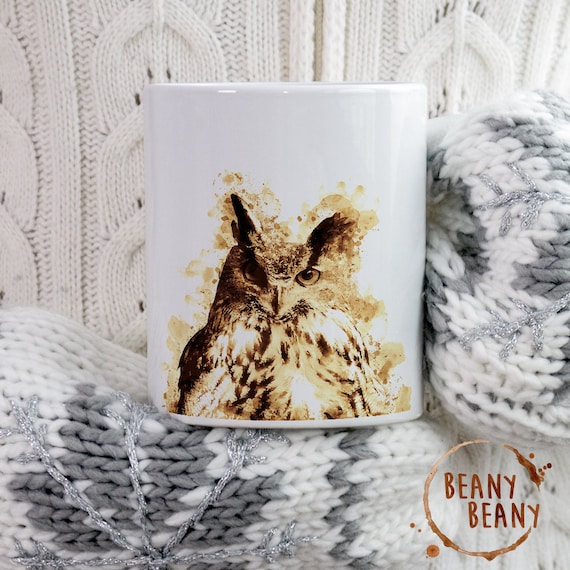 Owl Mug Gift, Owl Coffee Mug, Birthday Present Mug, Cute Night Owl Cup, Funny Bird Mug, Bird Lover Gift