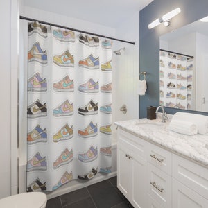 Nike clearance shower curtain