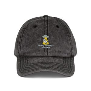 Distressed UFO Hat Funny Alien Cow Abduction Embroidered Cap Outer Space Dad Hat Weird Gift for Him Conspiracy Hat
