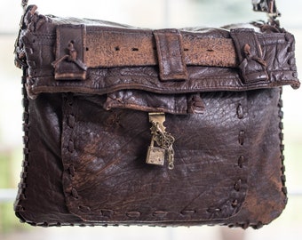Leather Upcycled Gator Belt Crossbody Bag – jae and co.