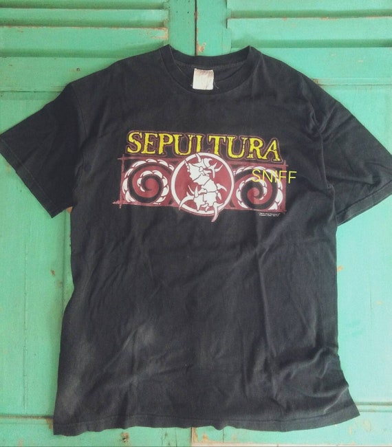 Vintage rare 90s Sepultura Against. Oriental bac