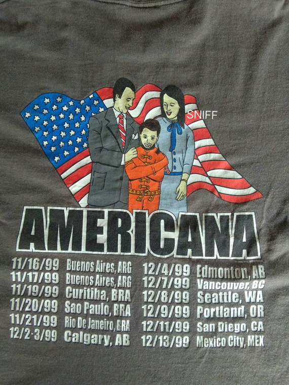 Vintage 1998 The Offspring Americana Tour Dark Grey Shirt Etsy
