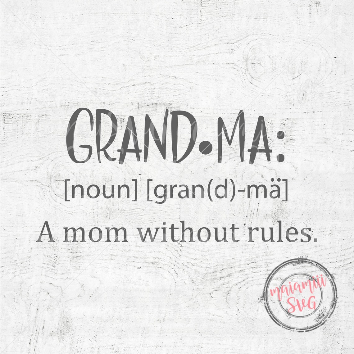 Grandma Noun Svg Mimi Shirt Svg Grandma Shirt Svg Mimi Nana Etsy UK