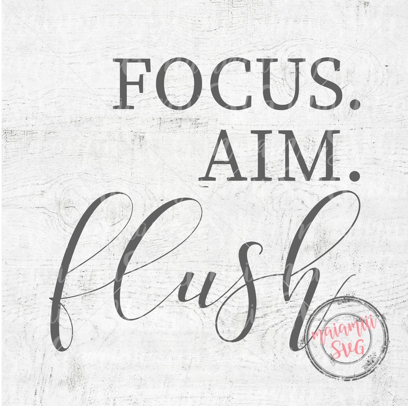 Focus Aim Flush Svg Files PNG DXF EPS