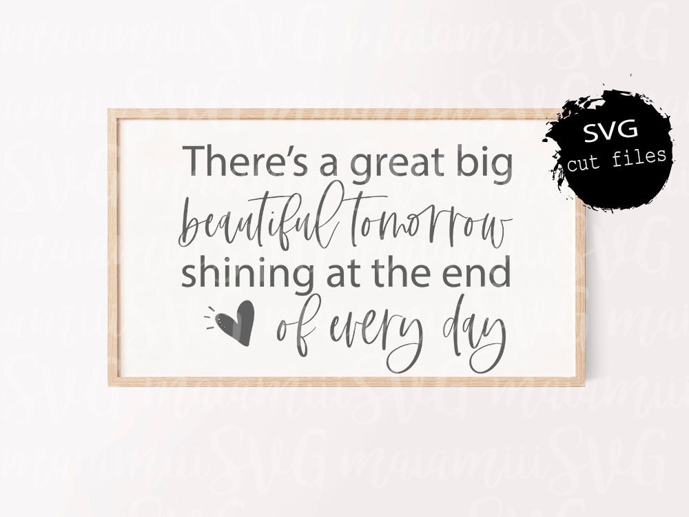 Great Big Beautiful Tomorrow Sign - Etsy