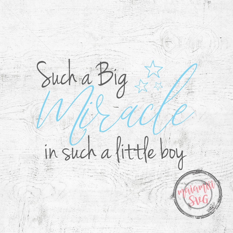 Download Such A Big Miracle In Such A Little Boy Svg Nursery Decor Baby Svg Design Svg Saying Cricut File Such A Big Miracle Boy Cut File Clip Art Art Collectibles Delage Com Br