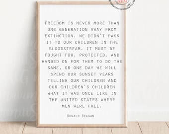 Archivo de corte del dicho "Libertad" de Ronald Reagan