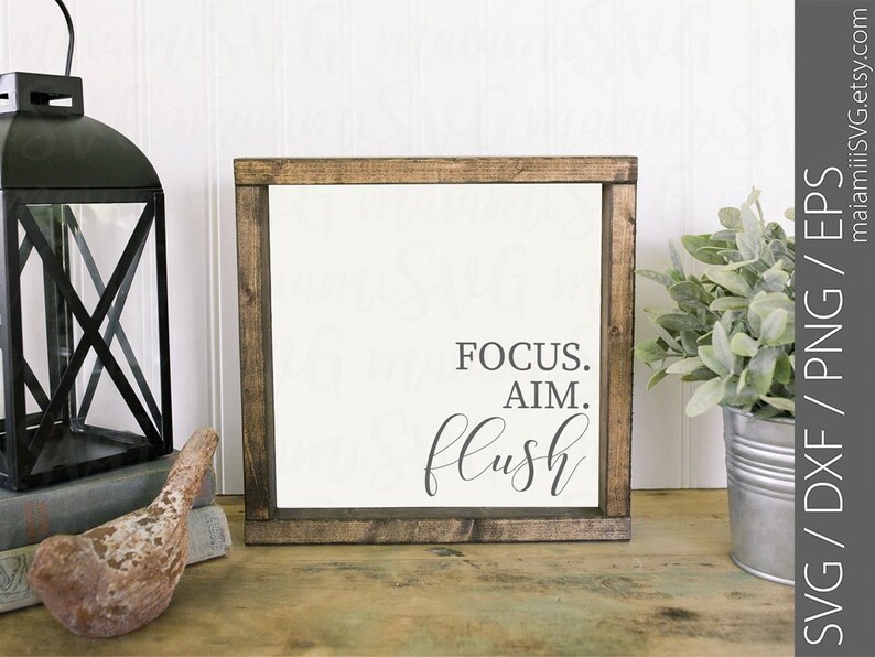 Focus Aim Flush Svg Files PNG DXF EPS