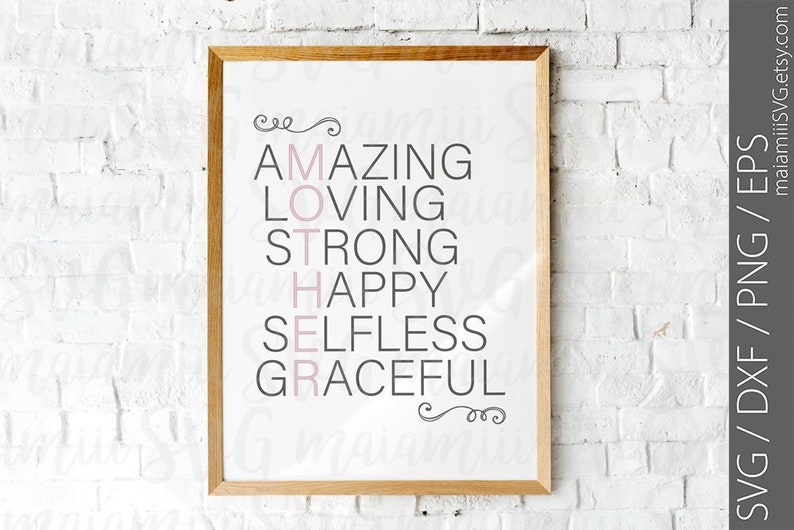 Download Mother SVG Mom SVG Mom Life SVG Amazing Svg Loving Svg Strong | Etsy