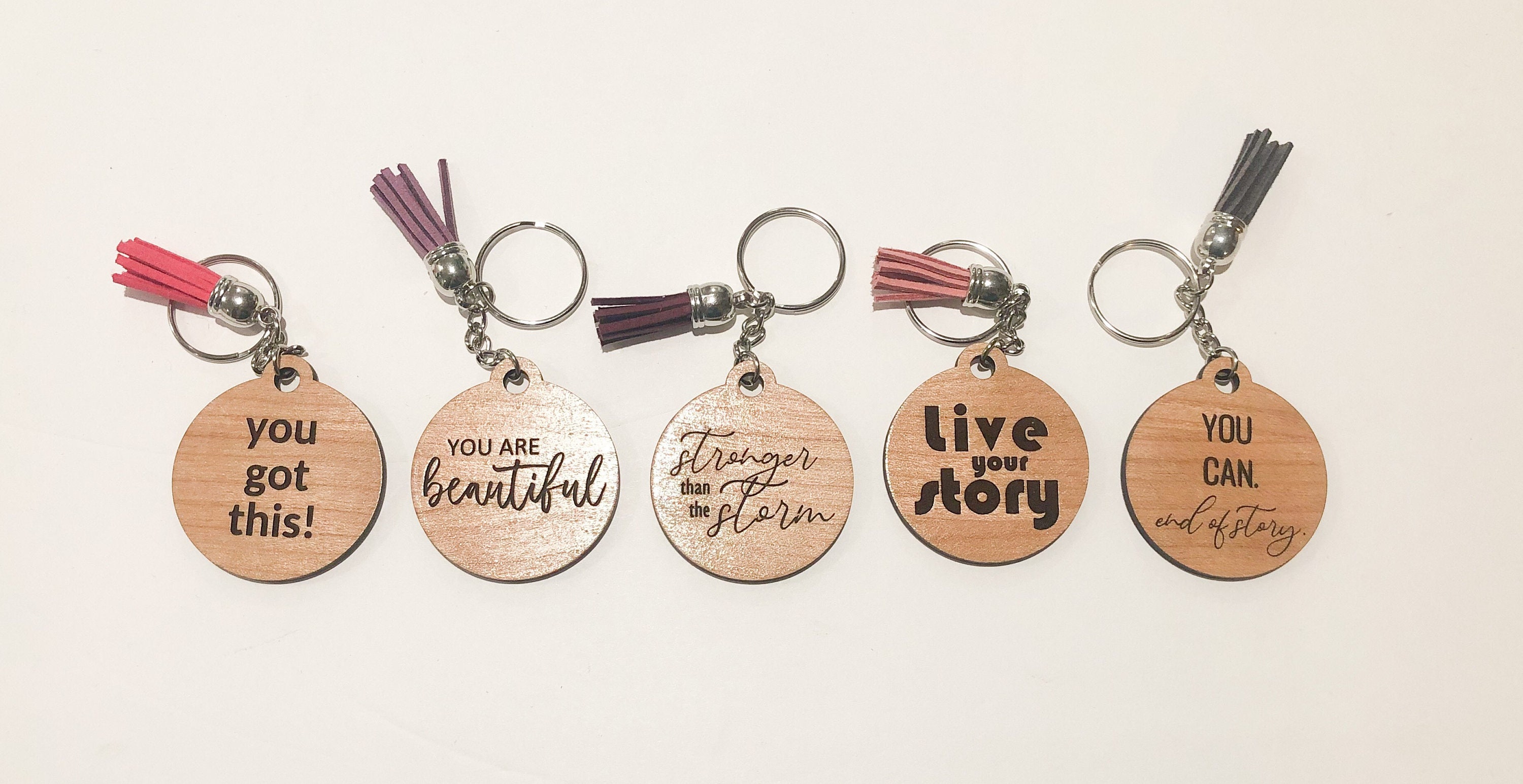 Motivational Keychains Laser Keychain SVG Laser Etsy Canada