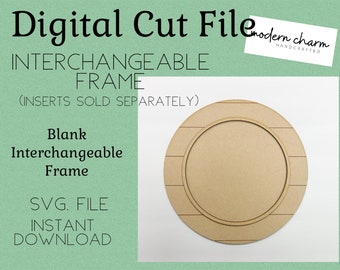 Interchangeable Frame, Frameless, Glowforge Laser, Mini Sign SVG, Tiered Tray SVG, Laser Cut File