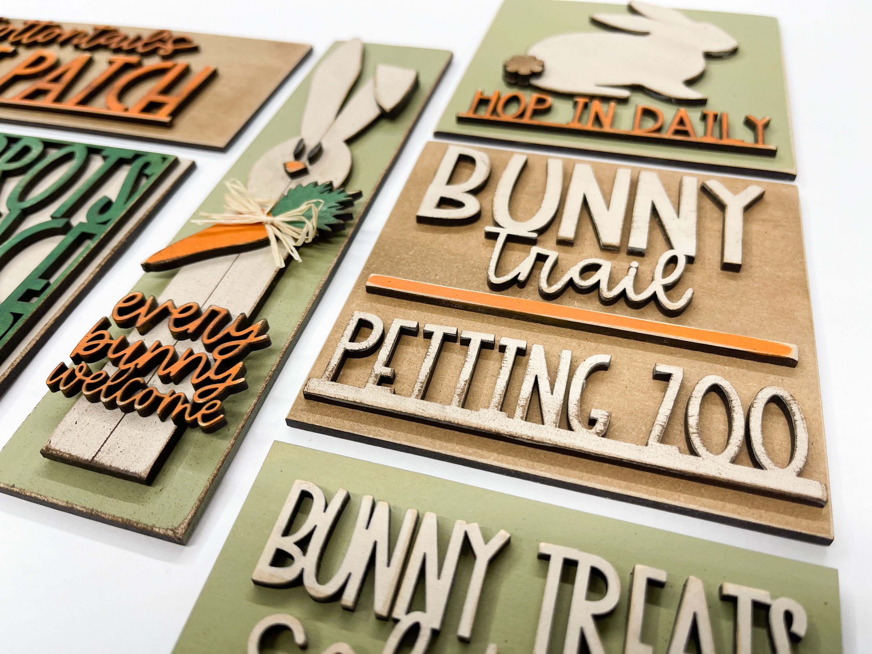 Interchangeable Inserts, Easter SVG, Bunnies, Carrot Patch, Glowforge ...
