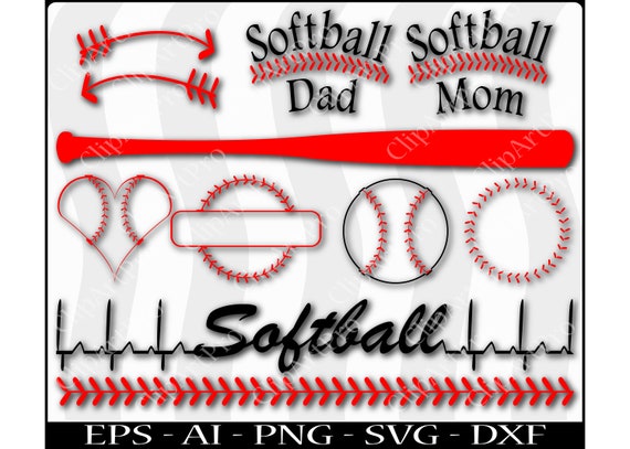 Softball Heartbeat Mom Dad Shirt Graphic Silhouette Cricut Etsy