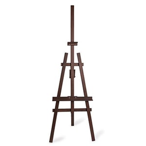 Wooden Easel for sketching and painting or use as a display easel (wedding plans etc) blackboard holder S1 brown