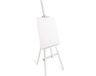Wooden Easel for sketching and painting or use as a display easel (wedding plans etc) blackboard holder S1 white