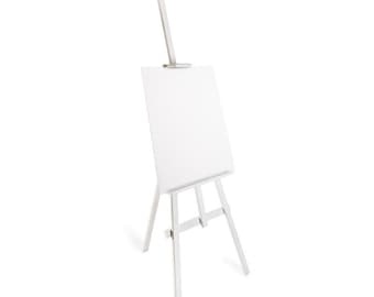 Wooden Easel for sketching and painting or use as a display easel (wedding plans etc) blackboard holder S1 white