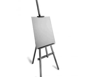Wooden Easel for sketching and painting or use as a display easel (wedding plans etc) blackboard holder S1 grey