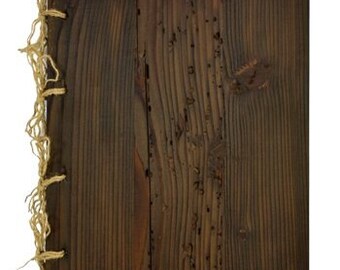 Wooden Restaurant Menu Card A4 Dark Brown with engraving 019