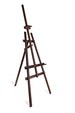 Wooden Easel for sketching and painting or use as a display easel (wedding plans etc) blackboard holder - brown 