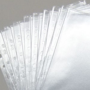 Paquete de 10 insertos A4, A5 bolsillos para bolsas de menú de madera, restaurante, pub, hotel