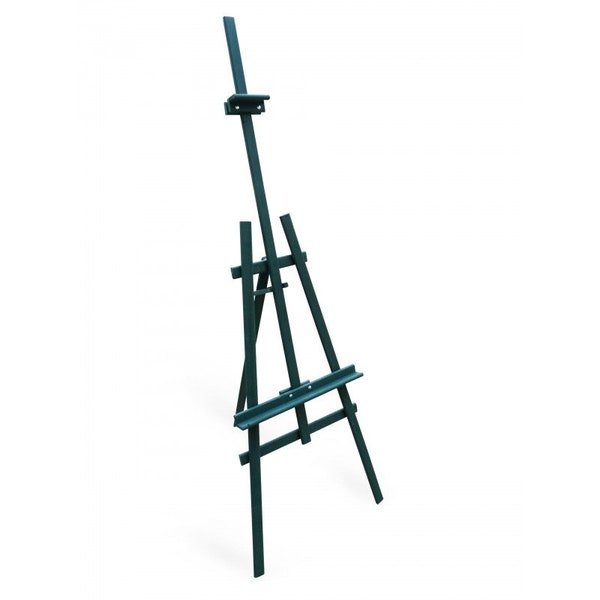 Wooden Easel  for sketching and painting or use as a display easel (wedding plans etc) blackboard holder, S1 green