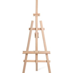 Wooden Easel for sketching and painting or use as a display easel (wedding plans etc) blackboard holder S1
