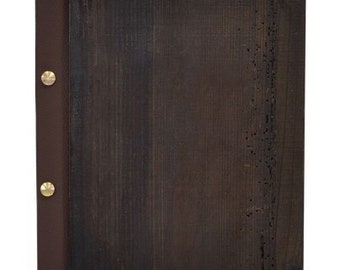 Wooden Menu Holder A5 size restaurant pub hotel display sign leather finish