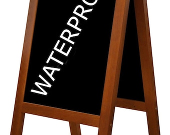 Chalk Board Blackboard Wooden a-board pavement waterproof Heavy