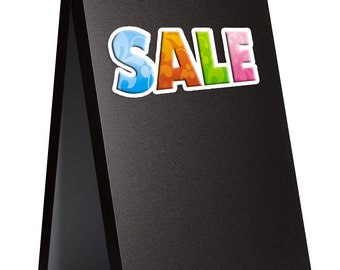 Metalen A-bord voor krijtstiften of krijt, UV-printoptie MLB