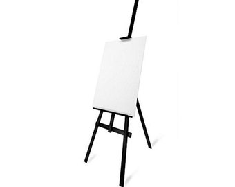 Wooden Easel for sketching and painting or use as a display easel (wedding plans etc) blackboard holder - S1 black