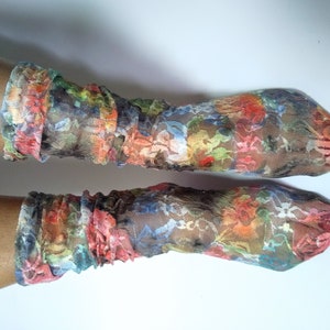 Tulle Socks. Lace Cute Novelty Colorful Sheer Tights. Gift for Her.