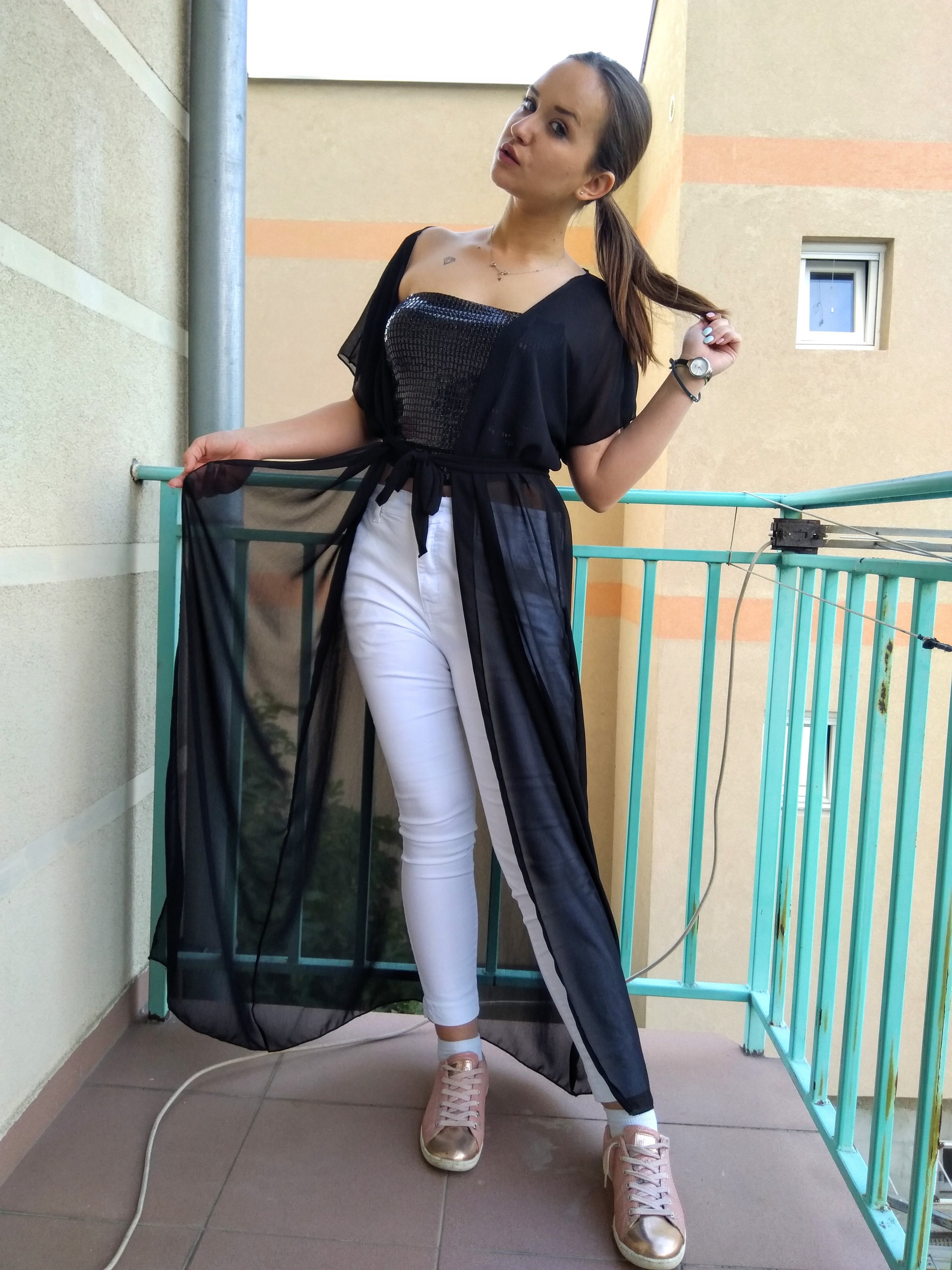 Sheer Black Chiffon Robe: Boho Kimono Cardigan Jacket - Etsy