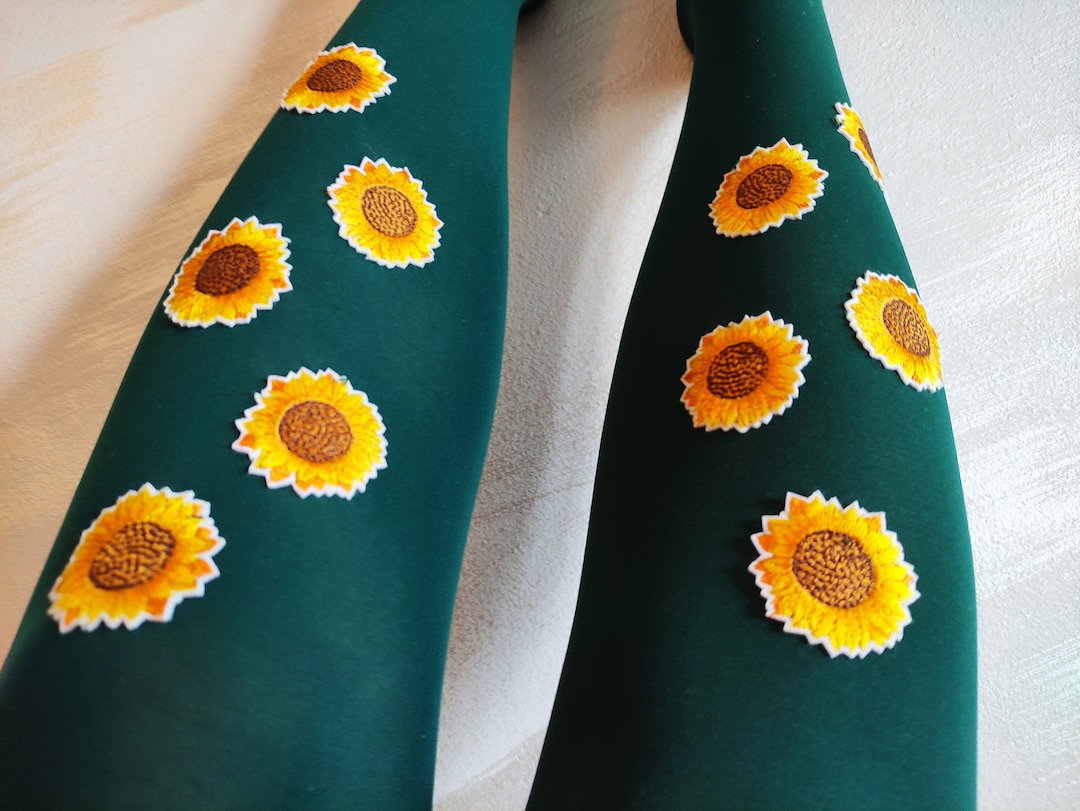 Bestickte Sonnenblume Strumpfhosen Blickdicht Gr ne Blumen Strumpfhose bestickte-sonnenblume-strumpfhosen-blickdicht-gr-ne-blumen-strumpfhose