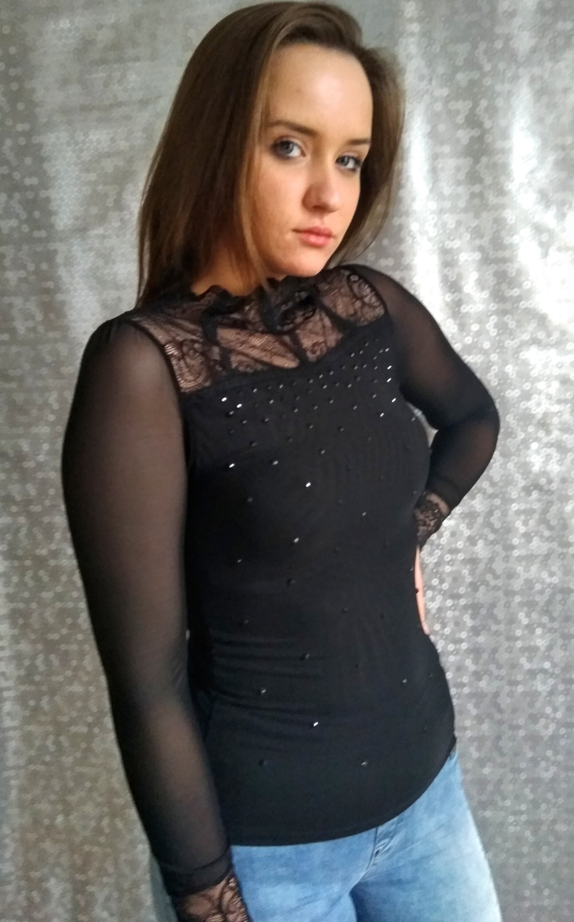 Sexy Women's Black Mesh Bodysuit Blouse. Fine Lace Etsy