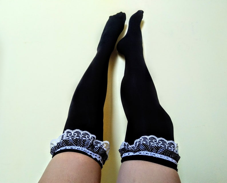 Lace Top Thigh High Stockings