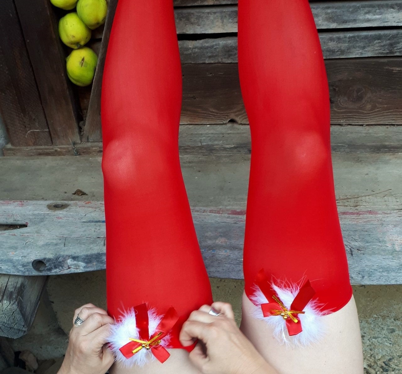 Red Spandex Rhinestone Lolita Sexy Cute 