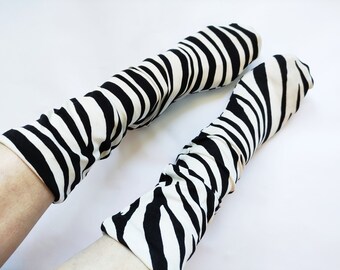 Zebra Bedruckte Socken. Neue Baumwolle Weiche süße coole Lolita Fußkettchen. Tier bedruckte Socken.