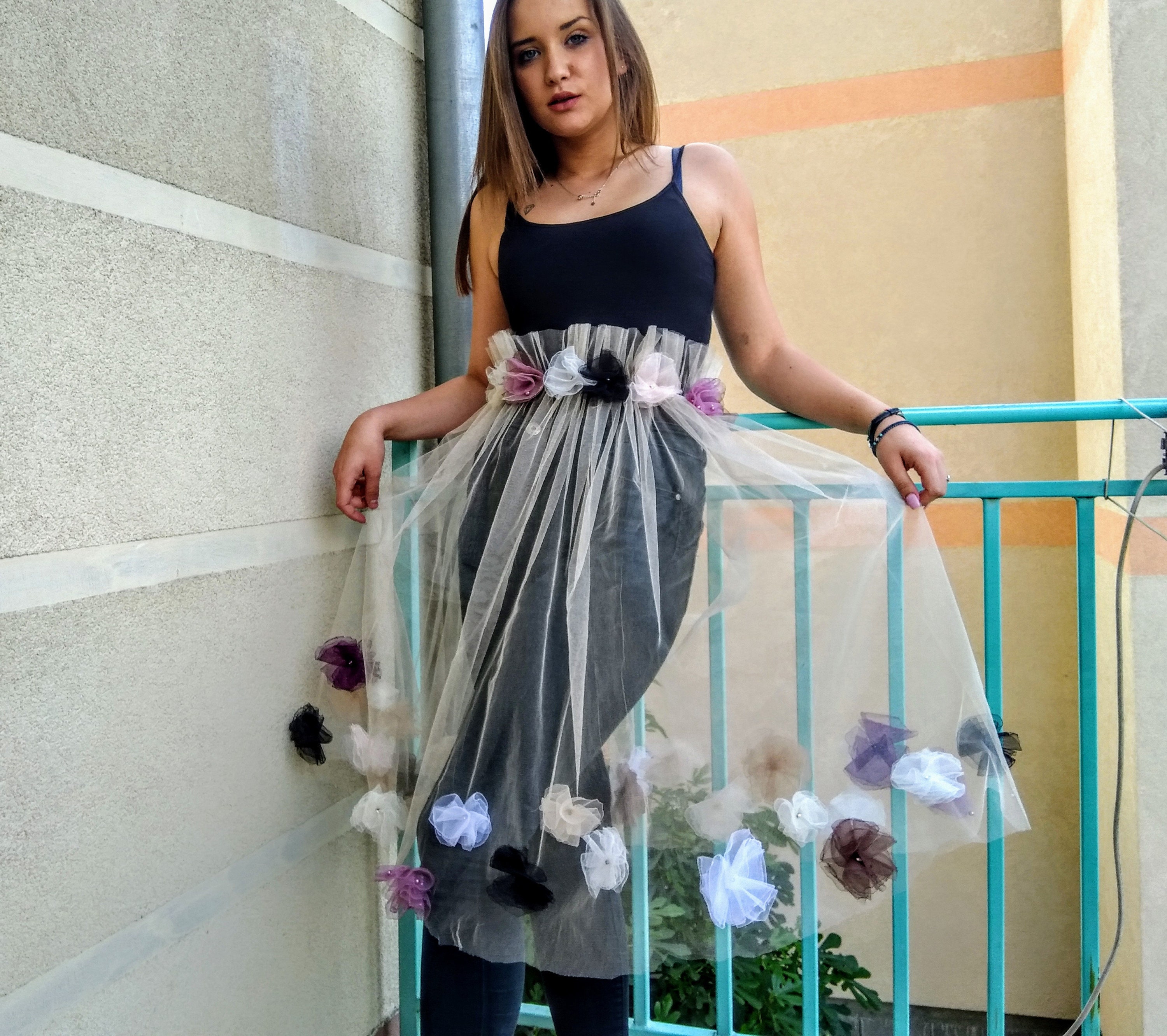 Transparent clearance tulle skirt