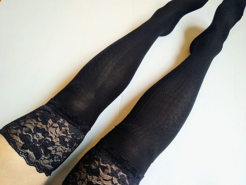 Thigh High Socks. Savory Cool Boots Novelty Sexy Lace Thigh | Etsy